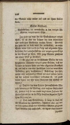 Eilfter Abschnitt. Wiederholung der vornehmsten in den vorigen Abschnitten vorgetragenen Sätze.