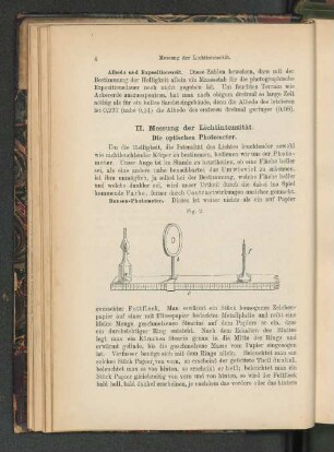 II. Messung der Lichtintensität. Die optischen Photometer.