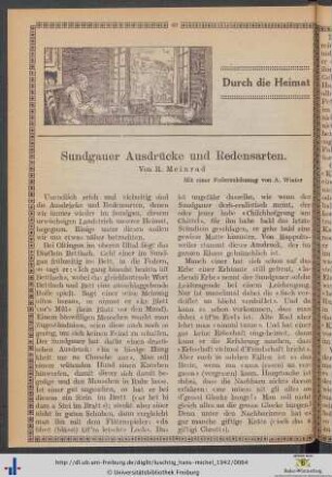 Sundgauer Ausdrücke und Redensarten.