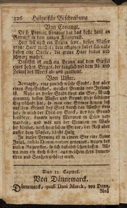 Das 11. Capitel. Von Dännemarck.