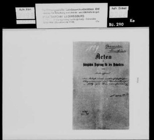Nachwahl eines ritterschaftlichen Abgeordneten für den Landtag 1889
