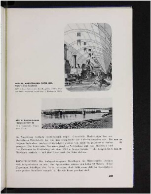 Abb. 30. Ausstellung, Paris 1855. Galerie des machines. Abb. 31. Pont de Longon (Garonne) 1854-55