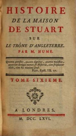 Histoire De La Maison De Stuart Sur Le Trône D'Angleterre, 6