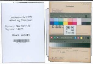 Entnazifizierung Wilhelm Haack , geb. 28.03.1900 (Apotheker)