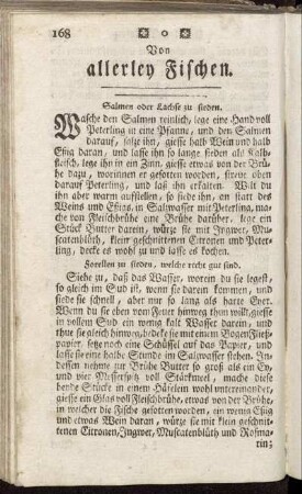 Von allerley Fischen.
