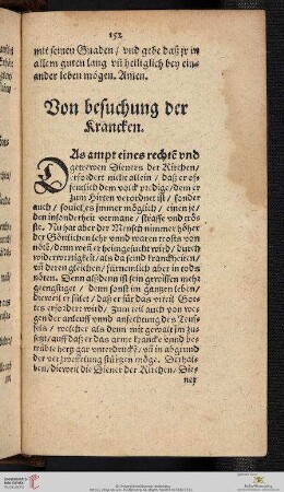 Von besuchung der Krancken