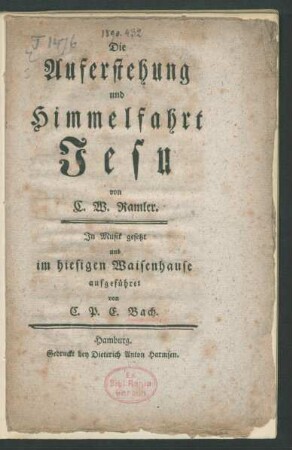 Die Auferstehung und Himmelfahrt Jesu