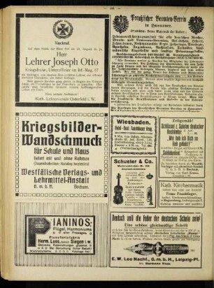 Nachruf : [Lehrer Joseph Otto]
