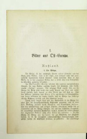 I. Bilder aus Ost-Europa