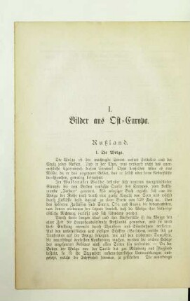 I. Bilder aus Ost-Europa