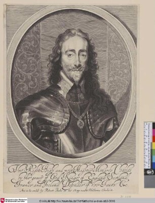 The Right High and most Mightie Monarch Charles by the grace of God Kinge of England Scotland France and Ireland Defender of the Faith &c.