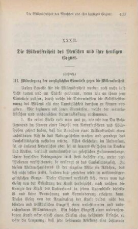 409-436 Die Willensfreiheit des Menschen und ihre heutigen Gegner : II.