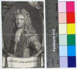 Porträt des englischen Politikers und Dichters Charles Montague, 1. Earl of Halifax