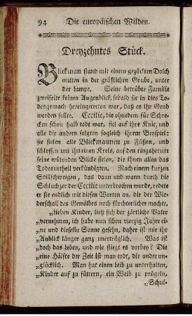 Dreyzehntes Stück