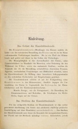 Grundriss der Eisenhüttenkunde