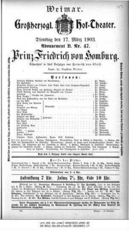 Prinz Friedrich von Homburg