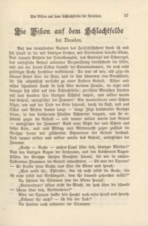 Die Vision auf dem Schlachtfelde bei Dresden