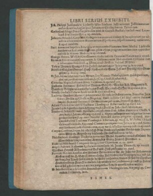 Libri Serius Exhibiti.