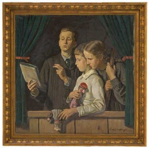 Thomas, Franzsepp und Monika im Kasperle-Theater