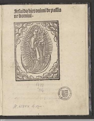 Jesuida seu De passione Christi