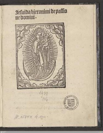 Jesuida seu De passione Christi
