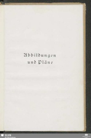 Abbildungen und Pläne