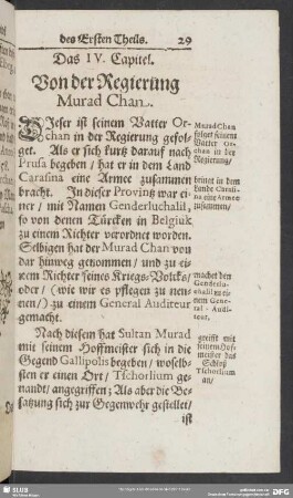 Das IV. Capitel. Von der Regierung Murad Chan