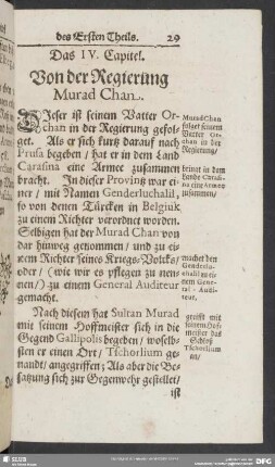 Das IV. Capitel. Von der Regierung Murad Chan
