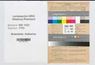 Entnazifizierung Katharina Braeckeler , geb. 08.01.1906 (Studienassessorin)