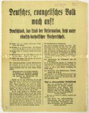 Aufruf des Christlich-sozialen Volksdienstes zur Reichstagswahl am 6. November 1932