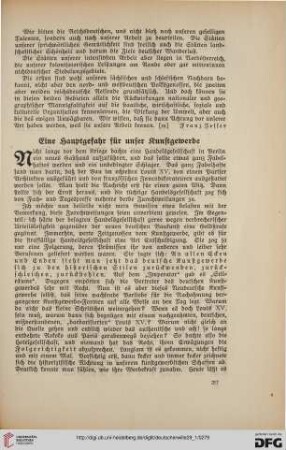 29: Eine Hauptgefahr für unser Kunstgewerbe