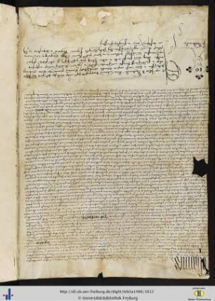 Handschriftlich beschriebenes Blatt