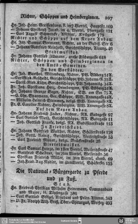 Die National-Bürgergarde zu Pferde und zu Fuß