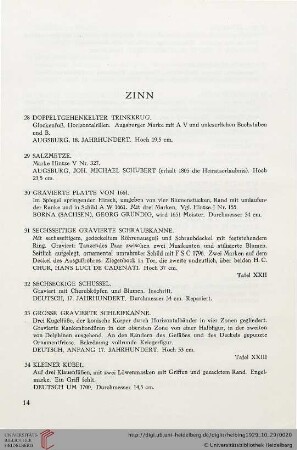 Zinn (Nr. 28-68)