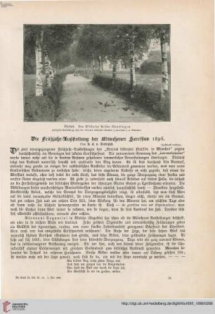 Die Frühjahr-Ausstellung der Münchener Secession 1896