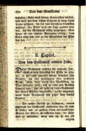 II. Capitel. Von dem Geschwulst unterm Leibe.