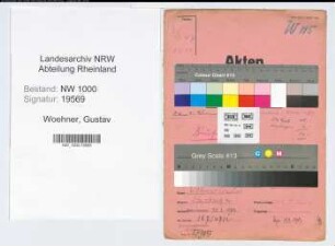 Entnazifizierung Gustav Woehner, geb. 22.02.1902 (Postarbeiter)