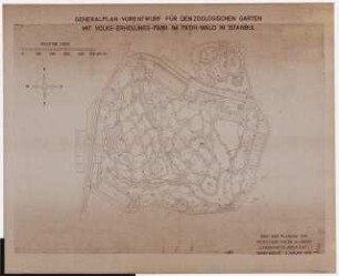 Zoologischer Garten mit Volkserholungspark am Fatihwald, Istanbul: Vorentwurf Generalplan 1:2000