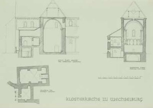 Wechselburg, Klosterkirche: verschiedene Schnitte