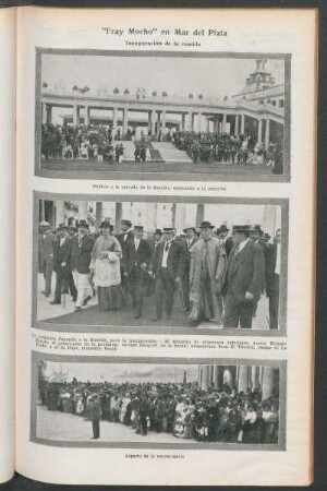 "Fray Mocho" en Mar del Plata : Inauguración de la rambla