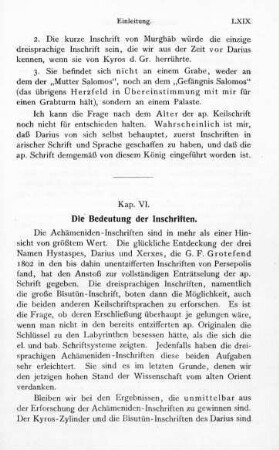 Kap. VI. Die Bedeutung der Inschriften