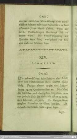 XIV. Schweden