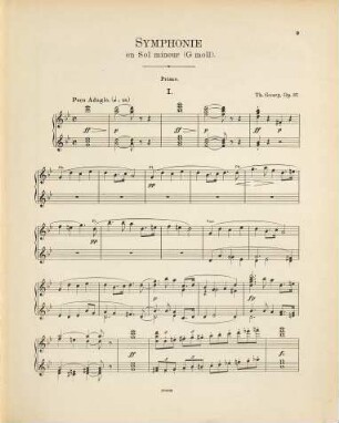 Symphonie en Sol mineur (g Moll) : pour grand orchestre ; op. 87