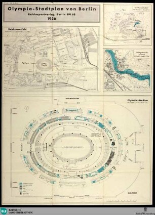 Olympia-Stadtplan von Berlin