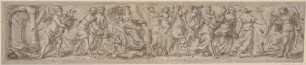 Allegorischer Wandfries mit dem Siegeszug der Friedensgöttin
