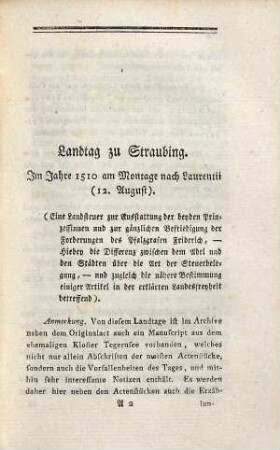 Baierische Landtags-Handlungen in den Jahren 1429 bis 1513. 18, Landtäge des vereinigten ganzen Landes