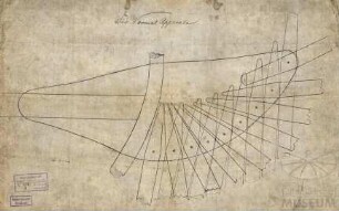 Zeichnung Detail des Flugappaarates von Otto Lilienthal