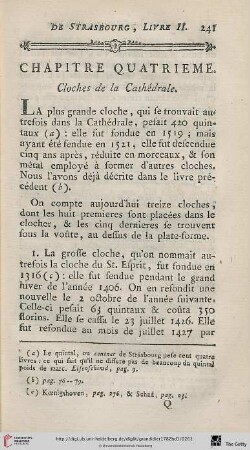 Chapitre quatrieme: Cloches de la Cathédrale