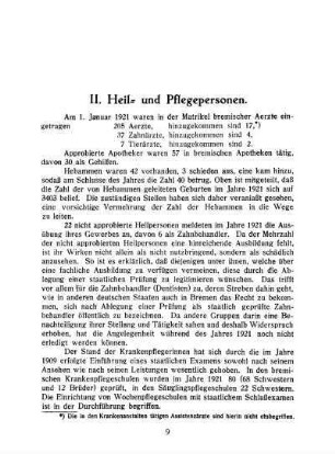 II. Heil- und Pflegepersonen