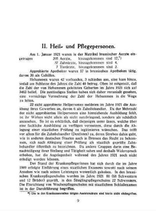 II. Heil- und Pflegepersonen